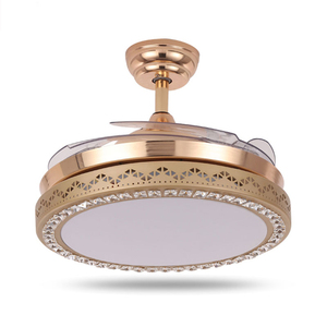 Nhà Máy Trực Tiếp Có Thể Thu Vào Quạt Trần Với Đèn Và Từ Xa Thay Đổi Độ Sáng 3cct Có Thể Đảo Ngược Động Cơ BLDC Cho Phòng Ngủ Phòng Khách - Product Image 2