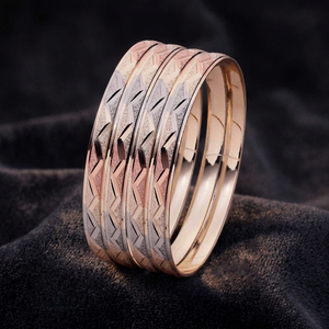 Vente en gros de bracelets remplis d'or 3 tons, bracelets de mode, bracelets modernes en or 3 tons, bracelets tricolores, bracelets en laiton multi-tons. - Product Image 5