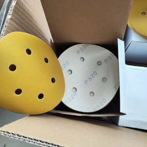 125mm Round 8-hole Abrasive Disc with Hook Ring for Polishing Automotive Applications. - Product Image 4