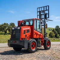 Chariot élévateur diesel tout-terrain 4x4 de 3,5 tonnes pour la logistique agricole, la construction et la manutention de matériaux lourds en extérieur