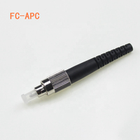 Connecteurs à fibres optiques monomodes Simplex Connecteur FC APC avec 0.9mm Boot Metal Body Connecteurs à fibres optiques à fibres optiques