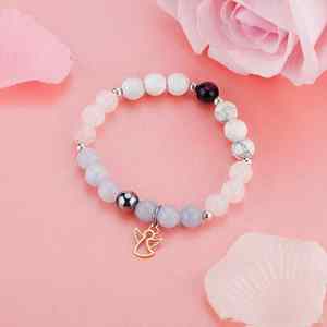 Bracelet naturel en perles de verre colorées, pierre de l'amour-propre, le mieux noté, sans surmarge de revendeur, plan de prix progressif - Product Image 2