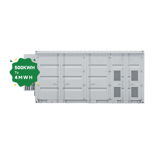 Système de stockage d'énergie solaire BESS en conteneur de 20 pieds ou 40 pieds, adapté aux capacités de 1 MWh, 5 MWh, 10 MWh, avec armoire de batterie extérieure et une durée de vie de 10 ans - Product Image 1