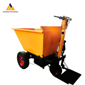 Shanqian mini tay đẩy xe tải ba bánh xe xe đẩy điện với xô vuông công cụ điện giỏ hàng - Product Image 4