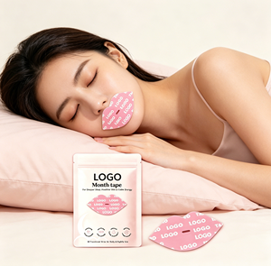 Compra al por mayor: Tiras de cinta bucal sin látex para dormir con orificio para mejorar el flujo de aire, alivio de ronquidos, parche antirronquidos - Product Image 1