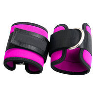 Vente en gros Anneau en D rembourré coloré Sangle de cheville Support de sécurité Poignets de jambe pour l'haltérophilie