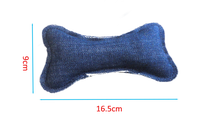 Fabricant de jouets en tissu Jean pour animaux de compagnie Tug Fish Bone Shapes Toys Chew Interactive Dog Toys Playing on the Beach, nouveauté