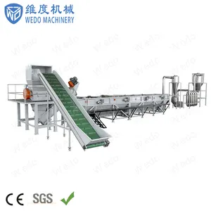 Wedo Machinery Automatic Washing Plant Main Technology Complete Production Line PP PE Film Recycling Machine