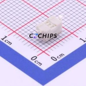 UK-B0227-G4.3-160-W-JZ Tactile Switch SMD,6x3.5mm Switch Single Pole Single Throw Rectangle Button 1.6N Vertical Mount - Product Image 2