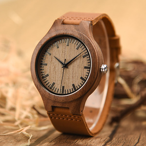 สายนาฬิกาหนังและนาฬิกาไม้ปรับแต่งได้ - Product Image 2