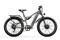 Vélo S600 48V 17.5Ah avec frein à disque hydraulique, moteur de moyeu arrière, amortisseur à ressort, cadre en alliage d'aluminium, Shimano 7 vitesses, pneus larges