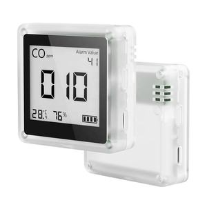 <span class=keywords><strong>Détecteur</strong></span> de <span class=keywords><strong>gaz</strong></span> monoxyde de carbone 3-en-1 Airsense C601 avec détection de fumée, température et humidité, batterie de secours, en plastique, personnalisable - Product Image 6