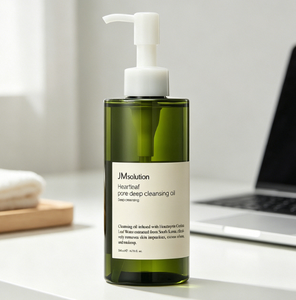JMSOLUTION Heartleaf Pore Deep Cleansing Oil 200ml Aceite Desmaquillante Coreano para Limpieza Profunda de Poros, Puntos Negros y Sebo Facial - Product Image 1