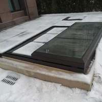 Fenêtre à persiennes en aluminium pour villa, insonorisée, avec toit ouvrant, sur mesure