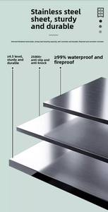 Nuevo gabinete de herramientas de almacenamiento de acero inoxidable multicapa para peluquerías muebles de corte de pelo para peluquerías - Product Image 5