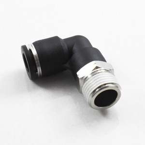 Raccord coudé pneumatique rapide mâle NPT/BSP 90 degrés PL 1/8 1/4 3/8 1/<span class=keywords><strong>2</strong></span> pouce pour tube 01 02 03 04 - Product Image 5