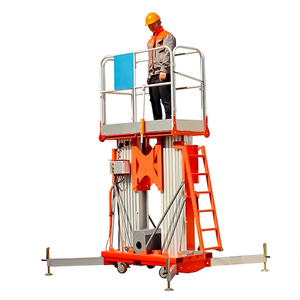 מעלית אדם חשמלית מאלומיניום עם תורן אנכי יחיד או כפול בגובה 4-14 מטר - Product Image 1