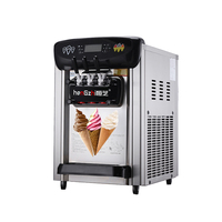 Machine à crème glacée commerciale HENGZHI, machine à crème glacée molle, machine de fabrication commerciale pour les magasins de bubble tea et les cafés