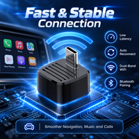 Adaptateur CarPlay sans fil compact WiFi 6 Android Auto, directement de l'usine, pour les distributeurs d'électronique automobile
