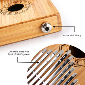 Kalimba de 17 teclas con logo personalizado, instrumento musical de marca, instrumento musical, Pulgar eléctrico, envío directo - Product Image 4