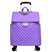 Valise à roulettes personnalisée en cuir PU souple de 20 pouces, design tendance, essentielle pour les voyages