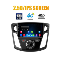 Autoradio multimédia Android 14 9 pouces avec écran tactile, navigation GPS, unité principale avec FM+RDS compatible avec Ford Focus 2012-2016