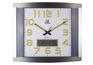 Đồng Hồ Treo Tường Lớn Không Tích Tắc Hình Vuông Phát Sáng Trong Bóng Tối Với Màn Hình <span class=keywords><strong>LCD</strong></span> & Số 3D Và Số Phát Sáng Không Có Sẵn - Product Image 3