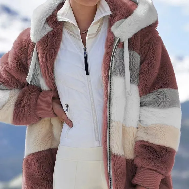 Fall Winter Women S SM 1748 Faux Mink Fur Coat Clothing Casual Plain OEM Shell Technics Style Time Lead Fabric Button Pattern