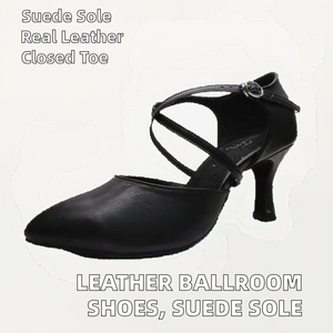 <span class=keywords><strong>SASAN</strong></span> cuero genuino mujer Salón/zapatos de baile de Salsa suela de cuero genuino 7758 diseño de punta cerrada - Product Image 2