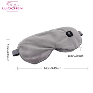 Masseur oculaire chauffant USB vibrant, masque oculaire réutilisable à vapeur de soie et compresse chaude, anti-rides et anti-cernes, recharge USB-C - Product Image 1