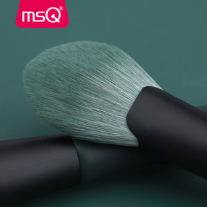 MSQ-Juego de brochas de maquillaje vegano profesional para mujer, corrector de ojos y cara de PU con Mango Verde, 14 Uds. - Product Image 4