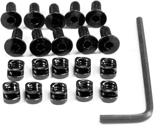 Custom High-Strength Alloy Steel Anti-Loose Screw & Nut Kit for Outdoor Gear Flashlight Adapter Black Oxide Finish - Product Image 2