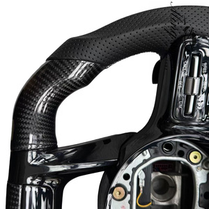 El volante deportivo de fibra de carbono de etiqueta roja es adecuado para Mercedes-Benz <span class=keywords><strong>ACSE</strong></span> Clase G GLA GLK GLC GLB ML CLA GL CLS SLC GT - Product Image 4