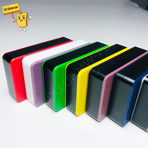 Double Color HDPE Sheet with High Impact & Wear Resistance for Safety Signage & Machine Guards Custom Cutting Service