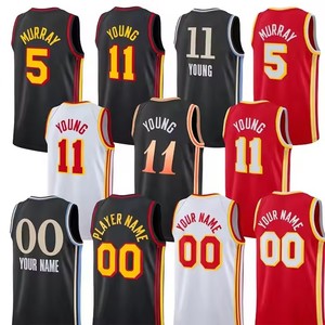 Personnalisé Cousu Dejounte Murray National Basketball Shirt Maillots Uniforme 11 <span class=keywords><strong>Trae</strong></span> <span class=keywords><strong>Young</strong></span> Basketball Jersey - Product Image 1