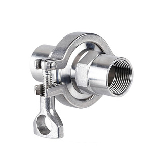 Stainless Steel Hexagonal Clamp Internal External Thread <b>Connector</b> Sanitary <b>Quick</b> Connect Standard Size Polished Finish - Product Image 2
