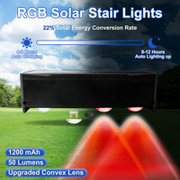 4 LEDS Solaire Clôture de Jardin Escaliers Eclairage Décoratif Extérieur IP65 Rating Landscape Solar Step Light
