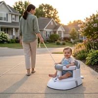 Siège de bain multifonctionnel 3 en 1 pour bébé, chaise de jeu au sol et siège roulant pour tout-petit