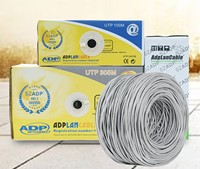 300M 305M Box Cat5 Cat5e Cable de red FTP Al Foil Shield CCA 24AWG Cat 5E Cable Soporte de PVC OEM Rj45 Cable Fabricación