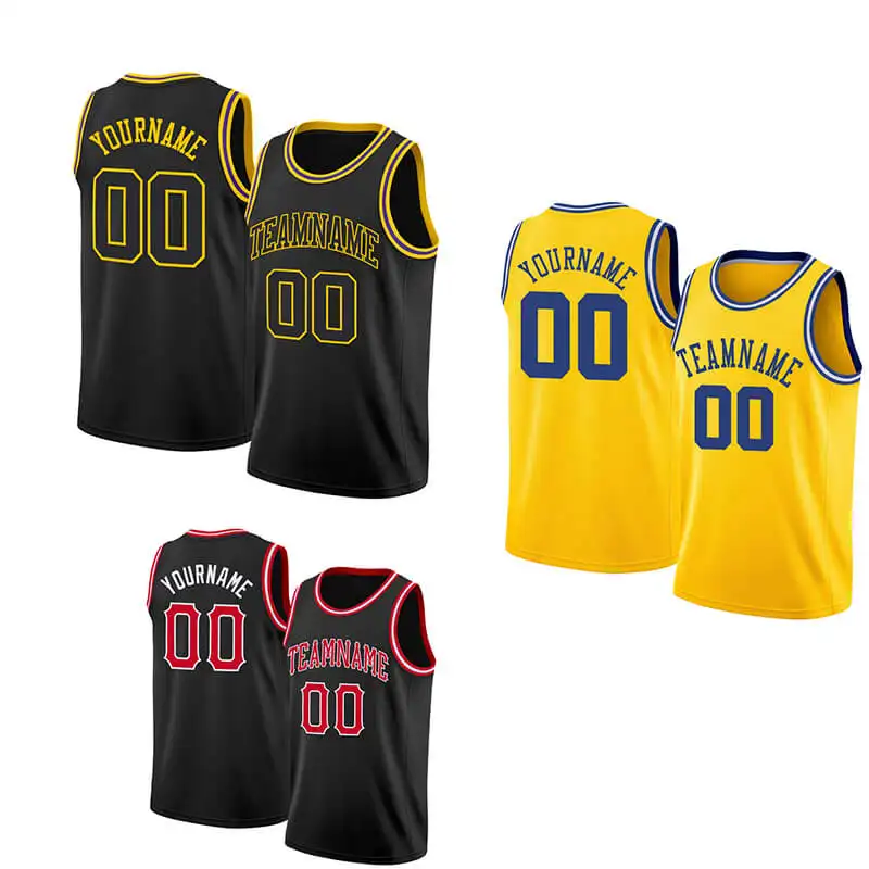 Jersey basket anak muda pria kustom Jersey basket polos jaring reversibel cetak