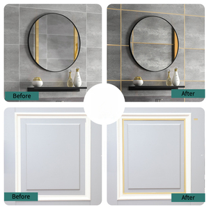 Ruban adhésif imperméable pour joint de <span class=keywords><strong>mur</strong></span>, <span class=keywords><strong>moulure</strong></span> plate flexible pour plafond et décoration murale intérieure - Product Image 3