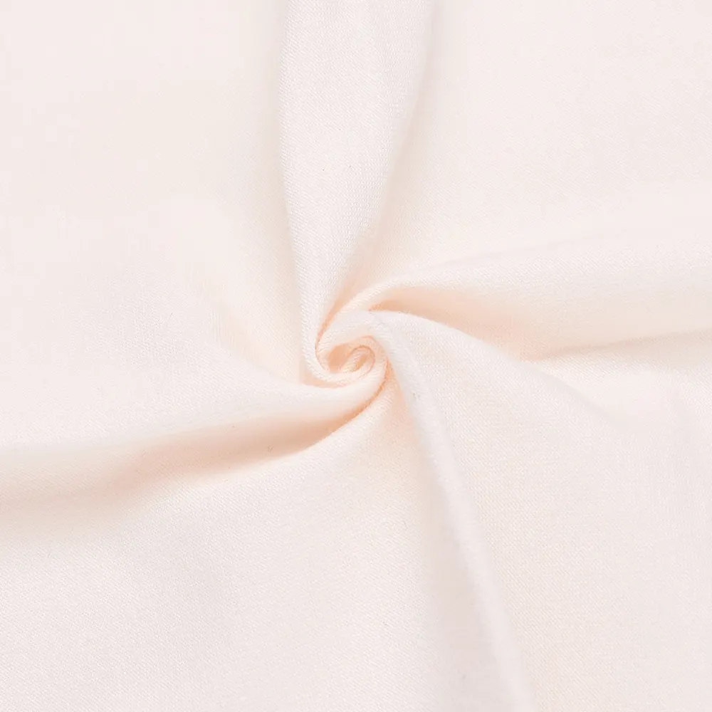 Pemasok kain grosir 95% katun 5% spandeks elastis kain katun hangat untuk pakaian rumah, Piyama