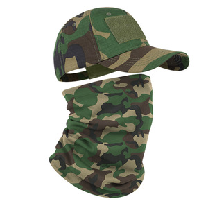 Casquette de baseball camouflage américaine avec cache-cou intégré, réglable, respirante et à séchage rapide pour la pêche et le cyclisme en extérieur - Product Image 1