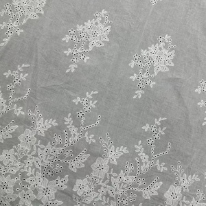 Nova Coleção 2025: Tecido de Renda Floral Bordado 100% Algodão com Ilhós para Véus de Verão, Moda Ativa e Lingerie com Recurso de Absorção de Umidade - Product Image 3