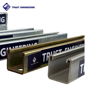41x41 मिमी 41x21 मिमी स्लिटेड हॉट डुबकी गैल्वेनाइज्ड स्ट्रैट चैनल जी स्टील अनस्टरट सी चैनल - Product Image 4