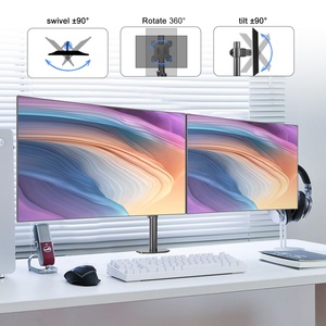 MD97442 13 "-27" 10kg bras double pour moniteur support de bureau support d'écran <span class=keywords><strong>incurvé</strong></span> noir support ordinateur support VESA - Product Image 6