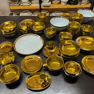 <span class=keywords><strong>Vaisselle</strong></span> d'Hôtel JW Économique Vente Directe Meubles de Cuisine Modernes Classiques de Luxe Assiettes en Céramique Blanches et Couverts Piatti e Posate en Stock - Product Image 4