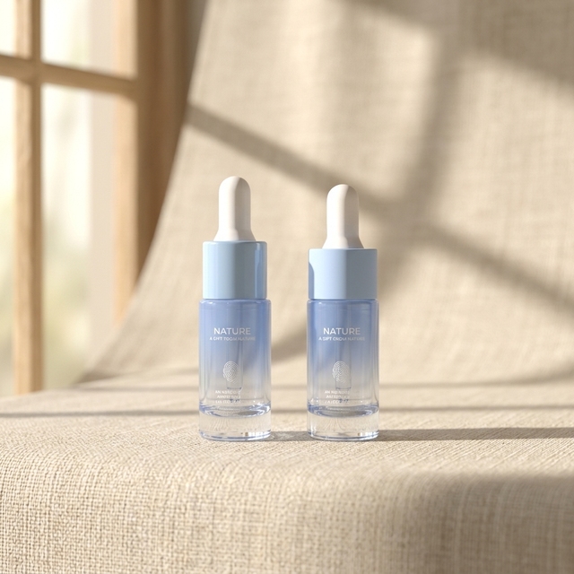 Refillable Glass Serum Bottle with Dropper for Skincare Packaging Luxury Glass Serum Bottle for Essence and Facial Serum