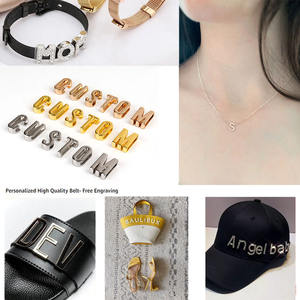 Dijes de Moda con Forma de Estrella y Corazón, y Juego Completo de 26 Letras del Alfabeto, Adorno de Metal con Hebilla Deslizante para Decoración - Product Image 5