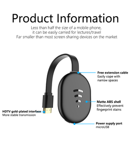 Không dây TV Dongle Transmitter 1080P WIFI thông minh hiển thị <span class=keywords><strong>Adapter</strong></span> gương app hỗ trợ Miracast, DLNA, Airplay - Product Image 2